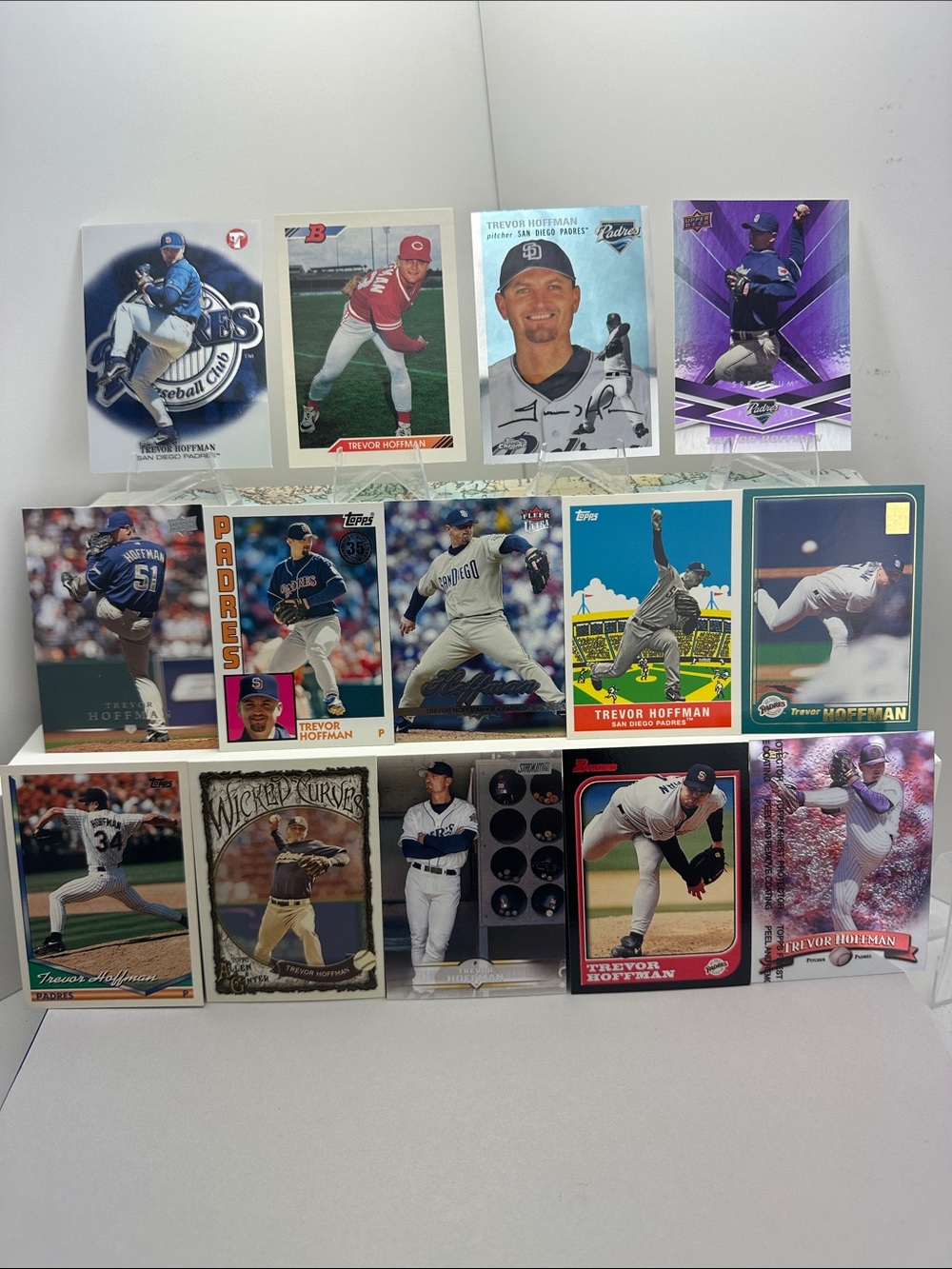 Trevor Hoffman rookie card in lot of 14 (Padres)